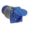 Adaptador CEE 240 V 16 A a Schuko 3 polos gris-azul Brennenstuhl