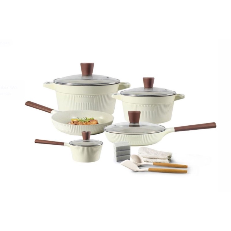 JUEGO DE OLLAS 16 PIEZAS