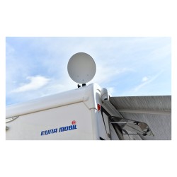 Sistema satelital móvil Megasat con estuche para acampar