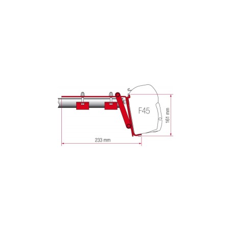 Kit Soporte Fiamma Riel Techo F45 / F70