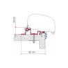 Kit adaptador toldo Fiamma caravana montaje techo estándar