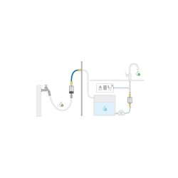 Alb Filter® PRO CAMPER set combinación de filtro de agua potable - con conexión GEKA - plata