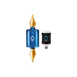 Alb Filter® TRAVEL Nano drinking water filter - germ barrier for permanent installation - with GEKA - blue connection