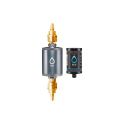Alb Filter® TRAVEL Filtre actif d'eau potable - installation permanente - avec connexion GEKA - titane