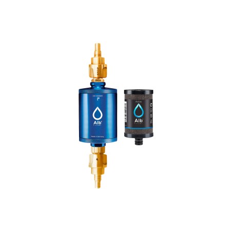 Alb Filter® TRAVEL Filtre actif d'eau potable - installation permanente - avec connexion GEKA - bleu