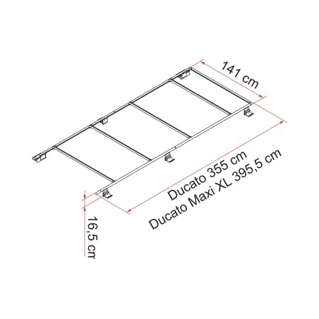 Roof rails Fiamma Roof rails Ducato