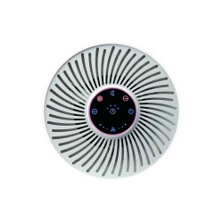 Schwaiger air purifier with HEPA H13 filter and carbon activated round white