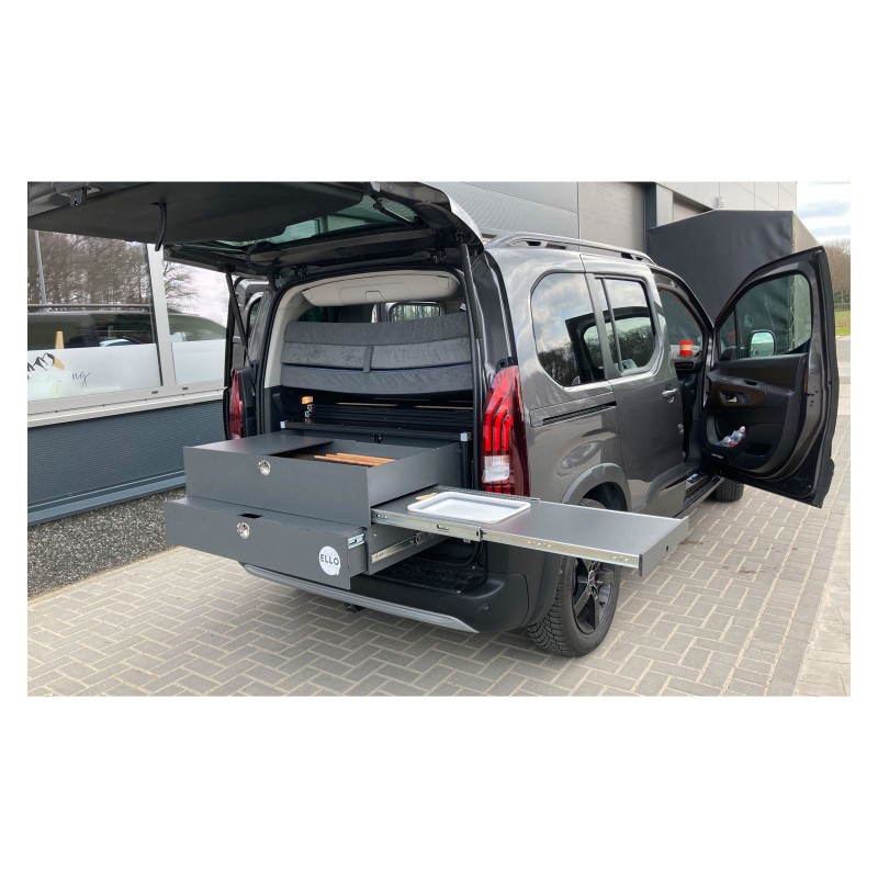 Baúl de camping Ello Camping para Peugeot Rifter corto