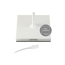 Round rechargeable 380mm white Nuindie Outdoor