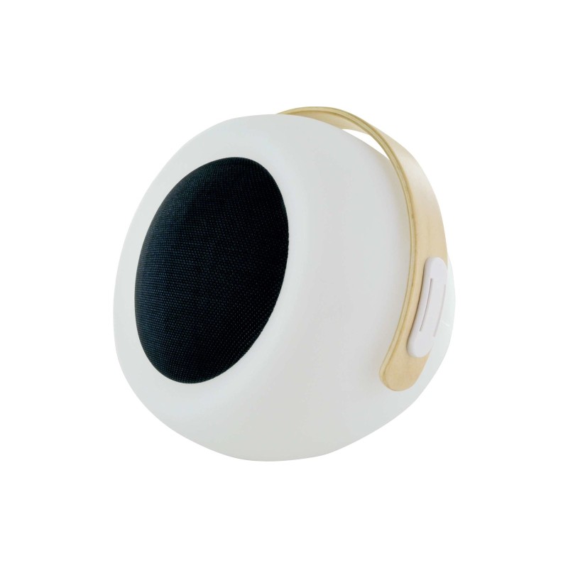 LED Lampe mit Bluetooth Speaker und Holz Handgriff