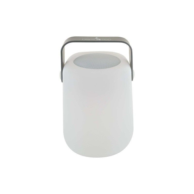 LED lamp with Bluetooth speaker and handle