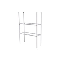 Système de rangement en aluminium longitudinal pour garage arrière 85x31x130cm