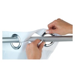 Cortina de ducha Wenko Comfort Flex 180 x 200 cm blanca