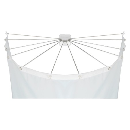 Supporto in acciaio inox con 12 bracci per tenda doccia (non compreso tenda)