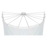 Stainless steel holder with 12 arms for shower curtain (not including curtain)