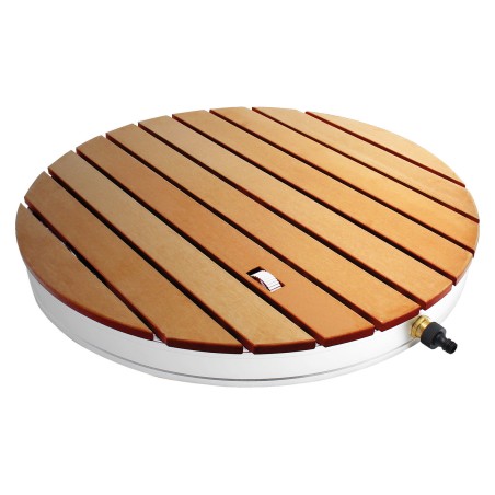 Doccia da giardino / pavimento doccia rotondo legno