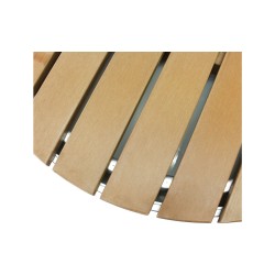 Doccia da giardino / pavimento doccia rotondo legno