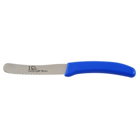 Breakfast knife Berger I Love Camping Blue
