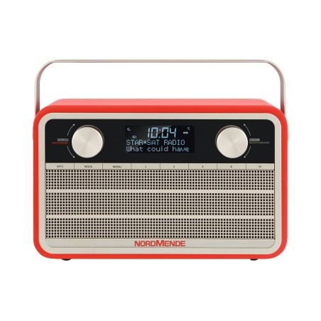 Digital Radio TechniSat Nordmende DAB+Trasferimento 120 in stile retrò con batteria 24 ore