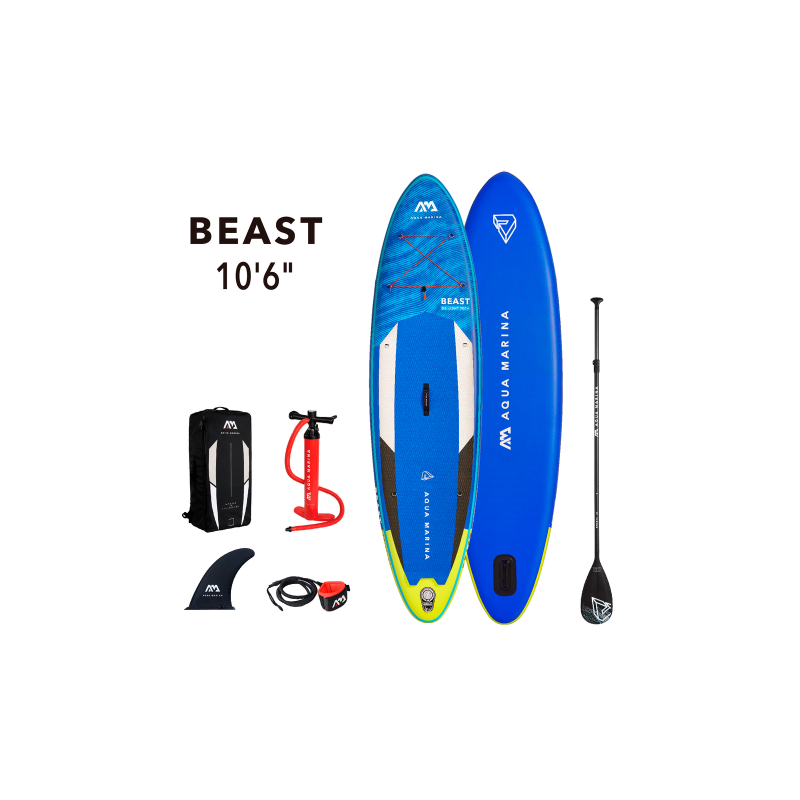 Aqua Marina Beast 2022 All Around Advanced Stand Up Paddle Set 6 pieces