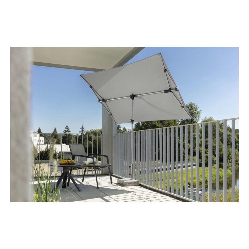 Schneider Schirme Novara 190x140cm grey silver umbrella
