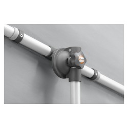 Schneider Schirme Novara 190x140cm grey silver umbrella