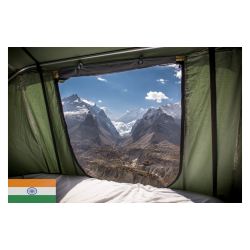 Gordigear Plus tenda soffitto per 4 persone con spazio di archiviazione 180 x 320 cm verde