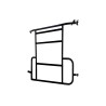Universal support frame Alu Line Adventure Rack without extension arm for Fiat Ducato from 2006
