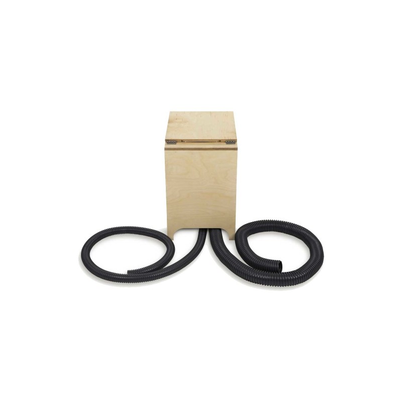 Dry composting toilet Trobolo BilaBloem with electric air extraction system 43.5 x 31 x 47.5 cm