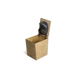 Trobolo BilaBloem Trockentoilette mit elektrischem Abluftsystem 43,5 x 31 x 47,5 cm