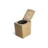 Toilettes à compostage sec Trobolo BilaBloem avec système d'extraction d'air électrique 43.5 x 31 x 47.5 cm