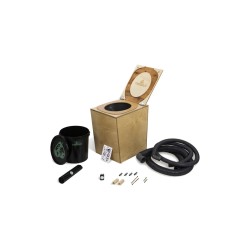 WC di compostaggio secco Trobolo BilaBloem con sistema di estrazione dell'aria elettrica 43.5 x 31 x 47.5 cm