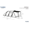 Tambu Poribar Carp family tunnel 5 people navy blue