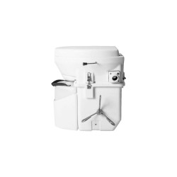 Nature's Head Dry composting toilet with standing crank