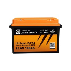 Liontron LiFeP04 Smart BMS Batería de litio 25,6 V/100 Ah