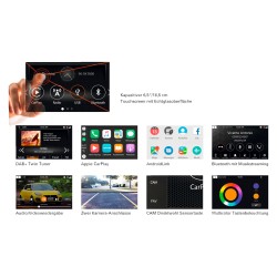 Sistema informazioni e intrattenimento Xzent X-227 DAB + Apple CarPlay