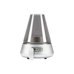 Kooduu Nordic Light Pro Öllampe mit Bluetooth-Lautsprecher Silber