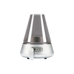 Lampe d'huile Kooduu Nordic Light Pro avec haut-parleur d'argent Bluetooth