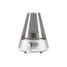 Lampada a olio Kooduu Nordic Light Pro con altoparlante in argento Bluetooth