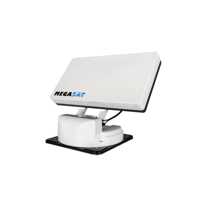 Sistema satelital Megasat Traveller-Man 3 que incluye unidad de control