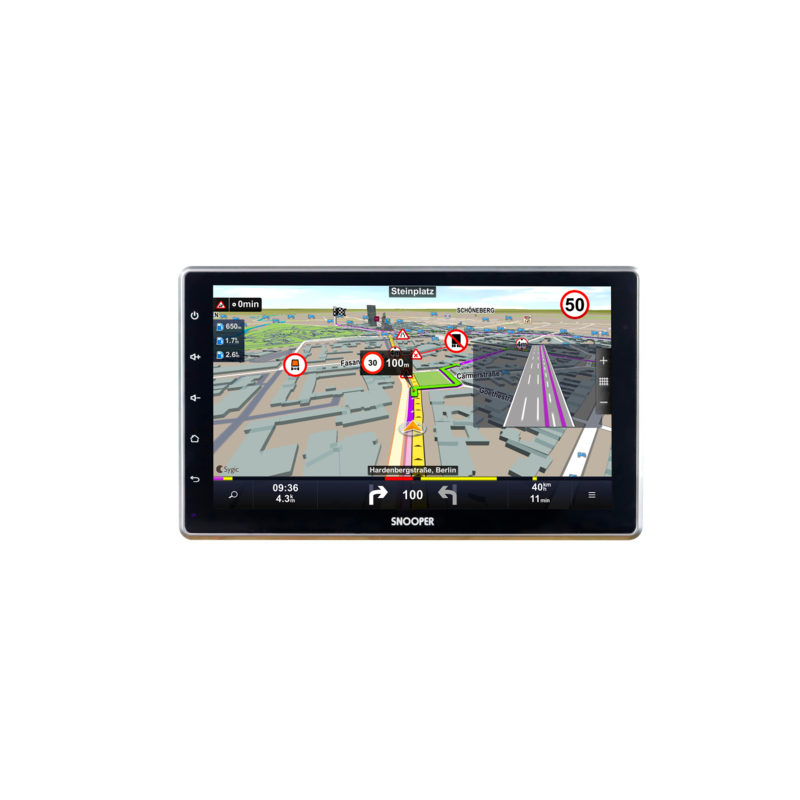 Multimedia navigation Snooper SMH Integrated 10.1-inch DAB+ device