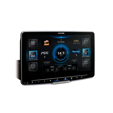 9-Zoll-Alpine-Bildschirm. Kabelloses Apple CarPlay und Android Auto