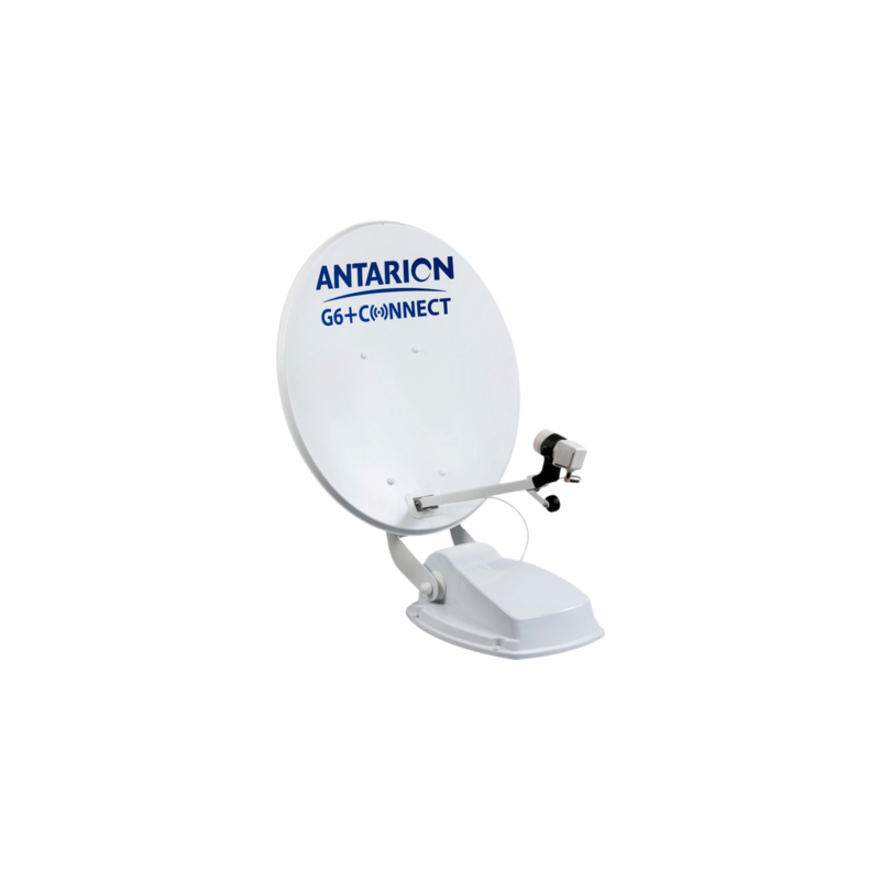 Satellite automatique d'antenne jumelle G6+ 65 cm Blanc
