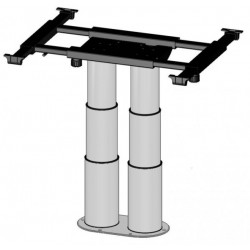 Bastidor elevador de dos columnas con desplazamiento