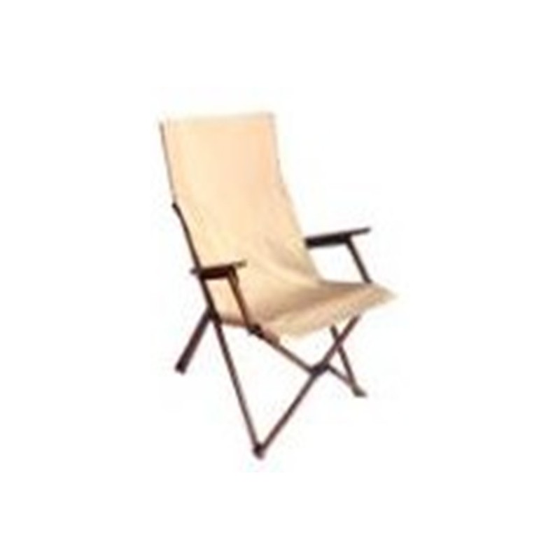 Aluminum folding chair with armrests Beech Oxford
