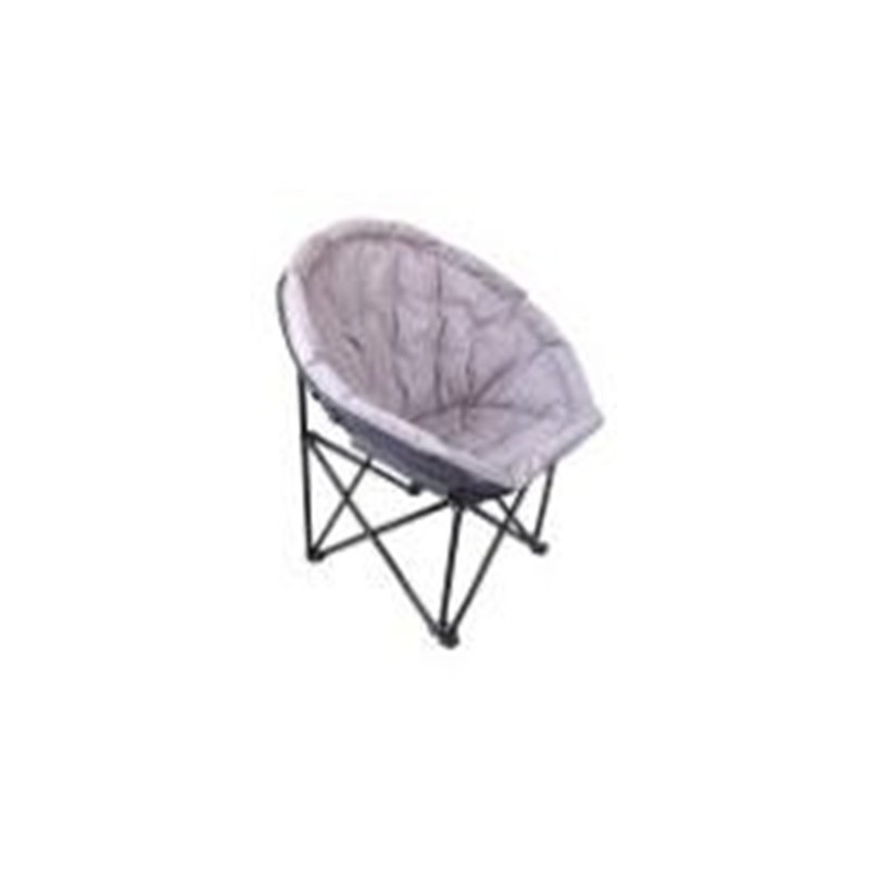 Steel folding armchair with side cup holder