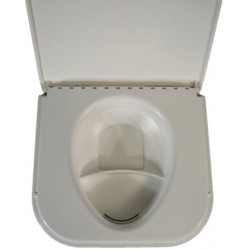 Inodoro desviador de orina compacto OGO® con agitador eléctrico