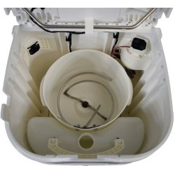 Inodoro desviador de orina compacto OGO® con agitador eléctrico