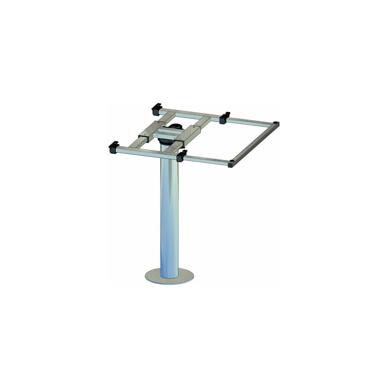 Columna de mesa con giro y desplazamiento H700mm Alu