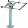 Columna de mesa con giro y desplazamiento H700mm Alu
